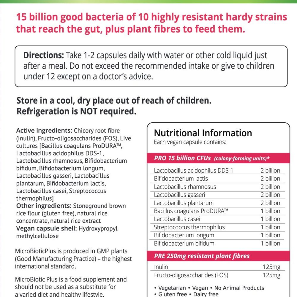 MicroBiotic Plus 60s